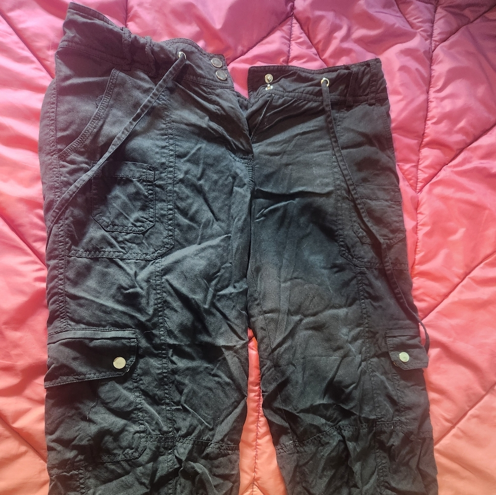 Capri Length Cargo Pants
